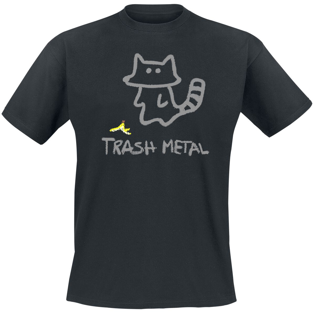 T-Shirt Manches courtes Fun de Tierisch - Trash Metal - M à 3XL - pour Homme - noir - Tierisch