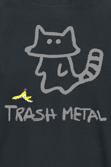 T-Shirt Manches courtes Fun de Tierisch - Trash Metal - M à 3XL - pour Homme - noir - Tierisch - View 2