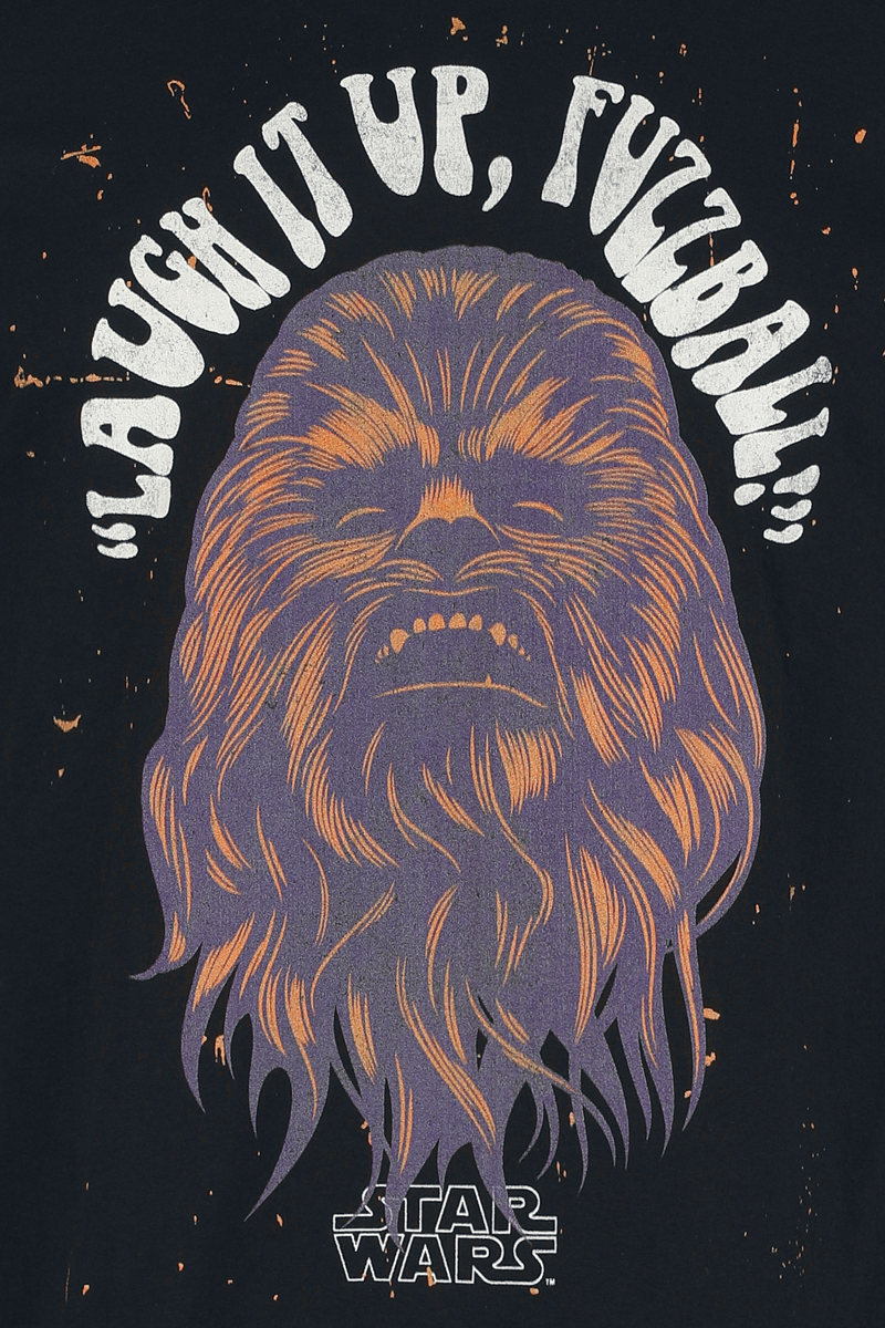 T-shirt manches longues Disney de Star Wars - Laught It Up Fuzzball - S à XXL - pour Homme - noir - Star Wars - View 2