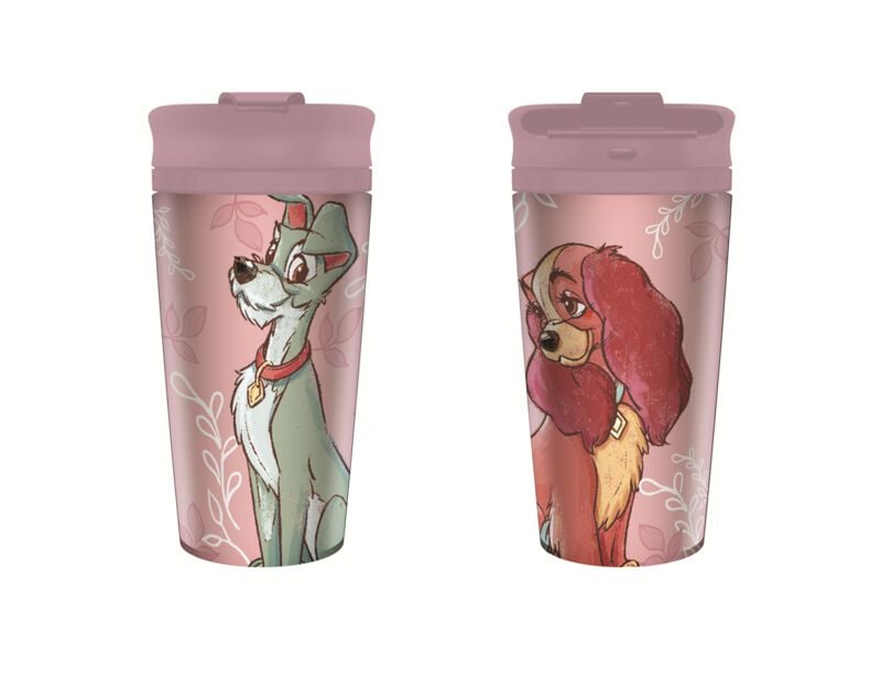 Gobelet isotherme Disney de La Belle Et Le Clochard - pour Indifférent - multicolore - La Belle Et Le Clochard