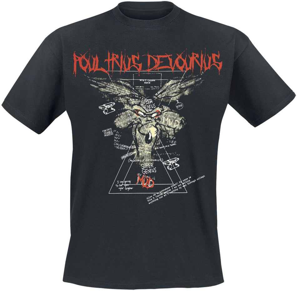 T-Shirt Manches courtes  de Looney Tunes - Coyote - S à 3XL - pour Homme - noir - Looney Tunes