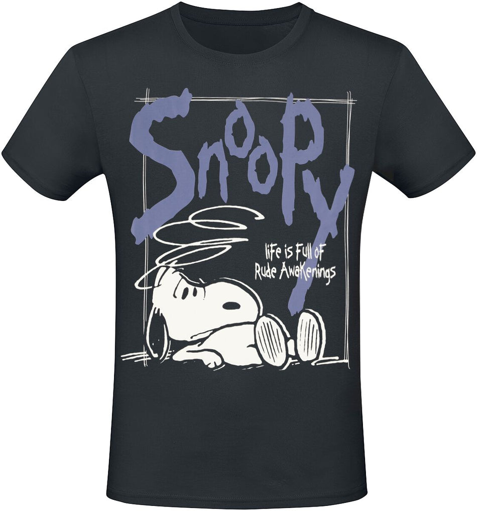 T-Shirt Manches courtes  de Snoopy - S à 3XL - pour Homme - noir - Snoopy