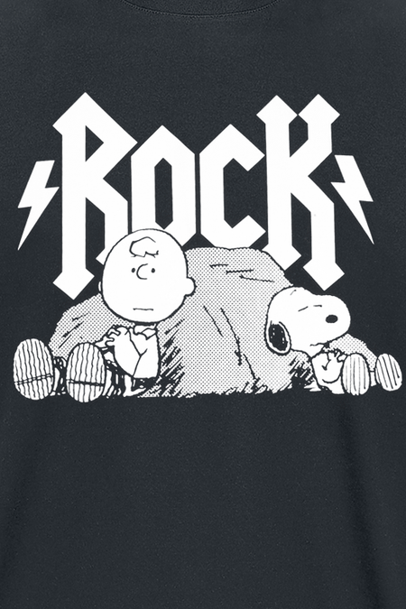 T-Shirt Manches courtes  de Snoopy - Snoopy & Charlie Brown - Rock - S à 3XL - pour Homme - noir - Snoopy - View 2