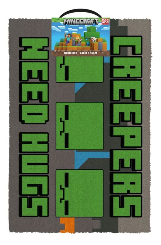 Paillasson Gaming de Minecraft - Creepers Need Hugs - pour Indifférent - multicolore - Minecraft