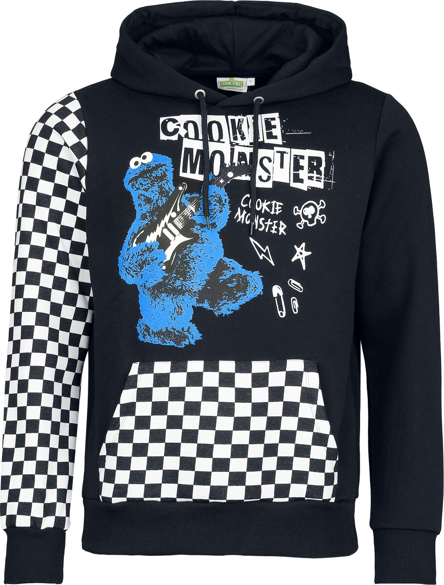 Sweat-shirt à capuche  de Sesame Street - Macaron Le Glouton - S à 3XL - pour Homme - multicolore - Sesame Street