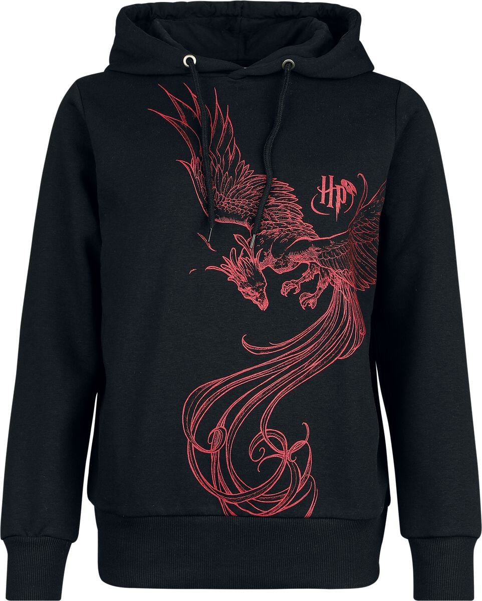 Sweat-shirt à capuche  de Harry Potter - Phoenix - S à 3XL - pour Femme - noir - Harry Potter