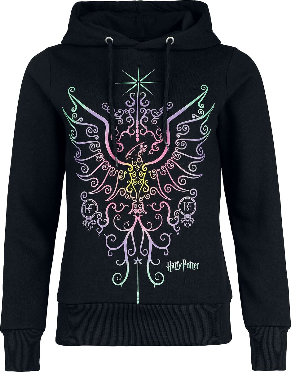 Sweat-shirt à capuche  de Harry Potter - Phoenix - S à 3XL - pour Femme - noir - Harry Potter