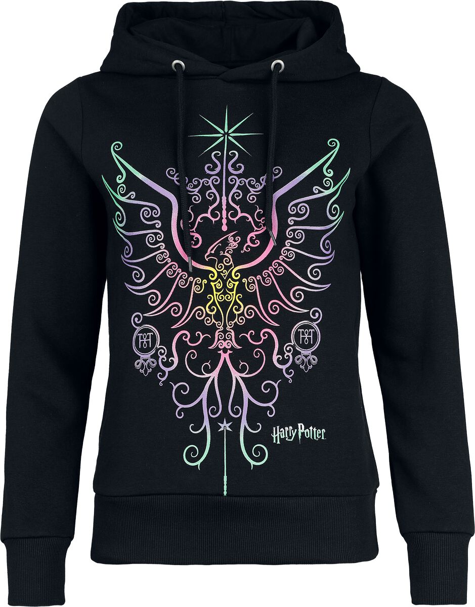 Sweat-shirt à capuche  de Harry Potter - Phoenix - S à 3XL - pour Femme - noir - Harry Potter