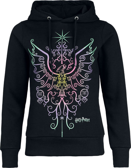 Sweat-shirt à capuche  de Harry Potter - Phoenix - S à 3XL - pour Femme - noir - Harry Potter