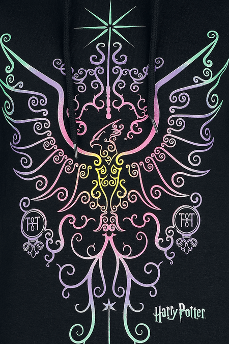 Sweat-shirt à capuche  de Harry Potter - Phoenix - S à 3XL - pour Femme - noir - Harry Potter - View 2
