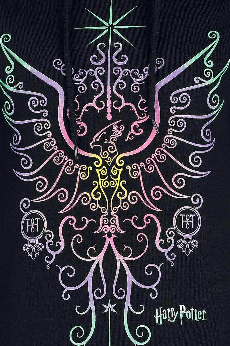 Sweat-shirt à capuche  de Harry Potter - Phoenix - S à 3XL - pour Femme - noir - Harry Potter - View 2