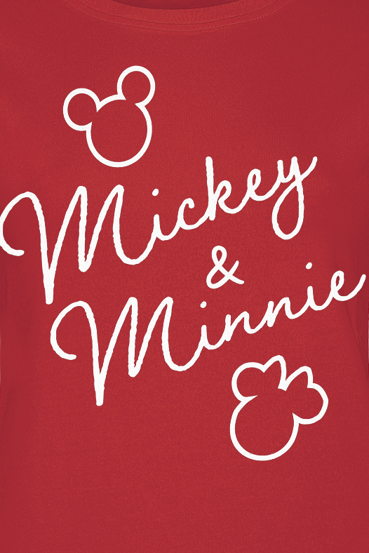 T-Shirt Manches courtes Disney de Mickey Mouse - Mickey & Minnie Classic Signatures - S à XXL - pour Femme - rouge - Mickey Mouse - View 2