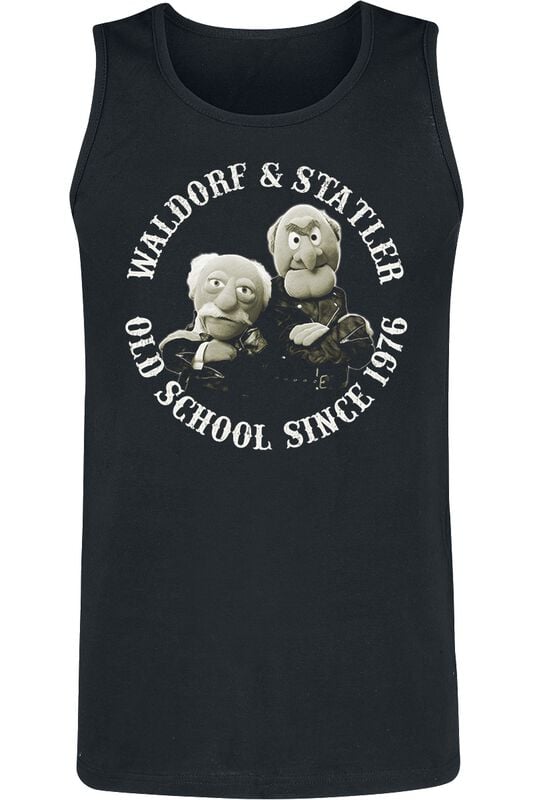 Débardeur  de Le Muppet Show - Waldorf & Statler - Old School - S à XXL - pour Homme - noir - Le Muppet Show