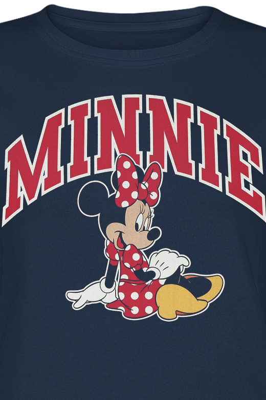 T-Shirt Manches courtes Disney de Mickey Mouse - Minnie Mouse Sitting - S à XL - pour Femme - marine - Mickey Mouse - View 2