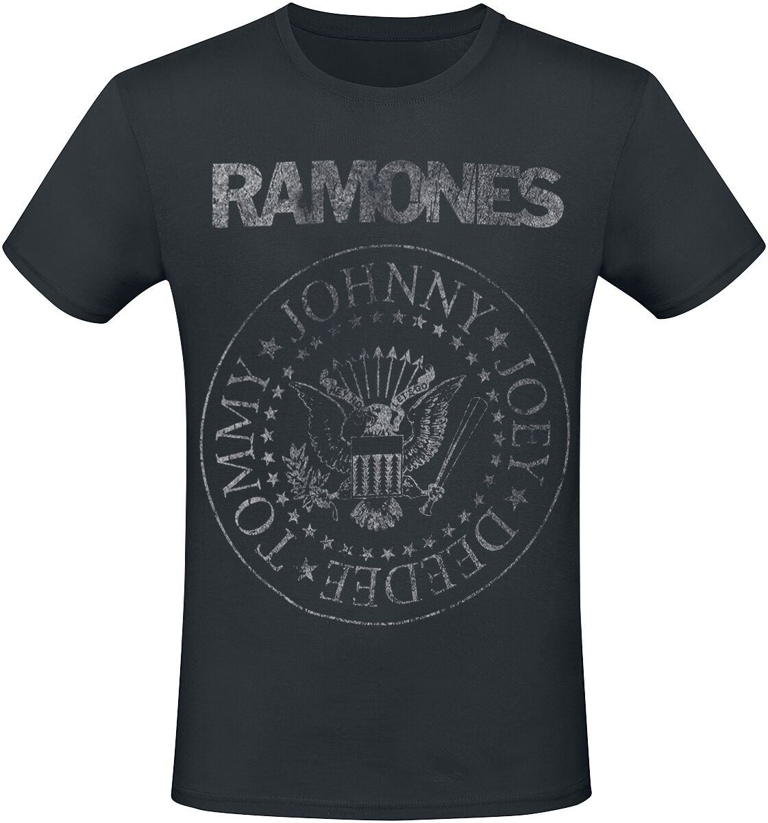 T-Shirt Manches courtes  de Ramones - Hey Ho Let's Go - Heavyweight - S à 3XL - pour Homme - noir - Ramones