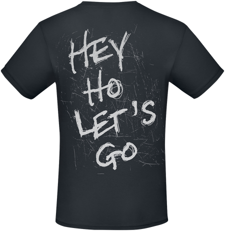 T-Shirt Manches courtes  de Ramones - Hey Ho Let's Go - Heavyweight - S à 3XL - pour Homme - noir - Ramones - View 2