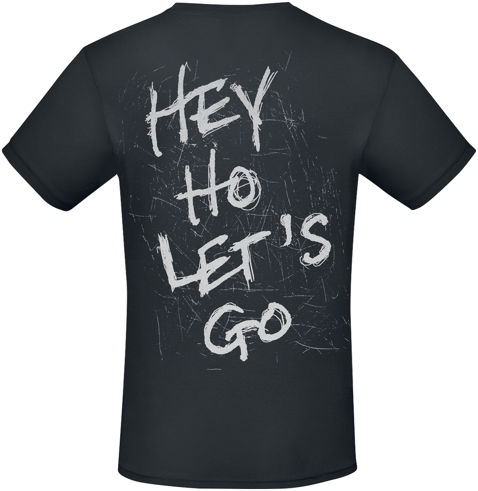 T-Shirt Manches courtes  de Ramones - Hey Ho Let's Go - Heavyweight - S à 3XL - pour Homme - noir - Ramones - View 2