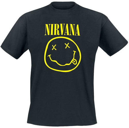 T-Shirt Manches courtes  de Nirvana - Logo - Heavyweight - M - pour Homme - noir - Nirvana