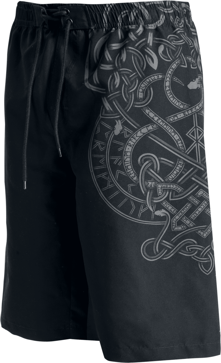 Short de bain  de Black Premium by EMP - Celtic Snake - S à XXL - pour Homme - noir - Black Premium by EMP - View 2