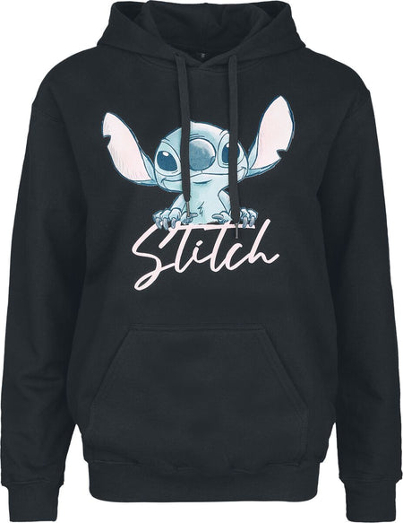 Sweat-shirt à capuche Disney de Lilo & Stitch - Stitch - Watercolour - S à XL - pour Femme - noir - Lilo & Stitch