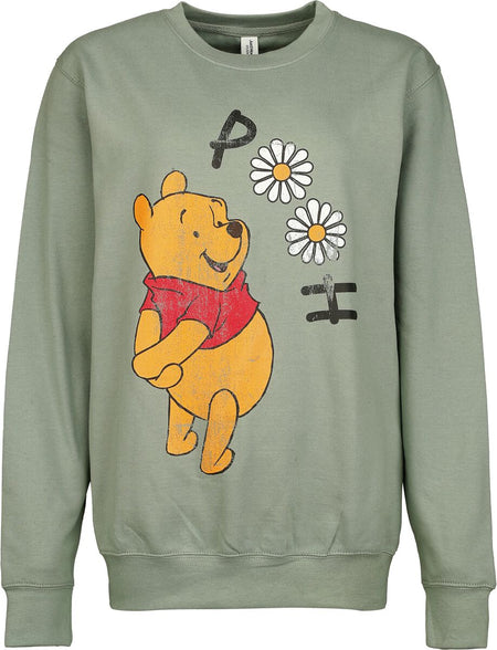 Sweat-shirt Disney de Winnie L'Ourson - Winnie L'Ourson - Nature - S à M - pour Femme - vert - Winnie L'Ourson