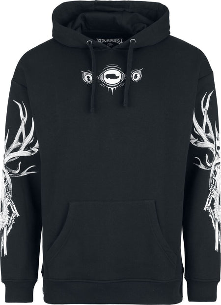 Sweat-shirt à capuche Gothic de Black Blood by Gothicana - Occult Horror - S à XXL - pour Homme - noir - Black Blood by Gothicana