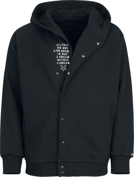 Sweat-shirt zippé à capuche Gothic de Black Blood by Gothicana - Occult Horror - S à XXL - pour Homme - noir - Black Blood by Gothicana - View 2