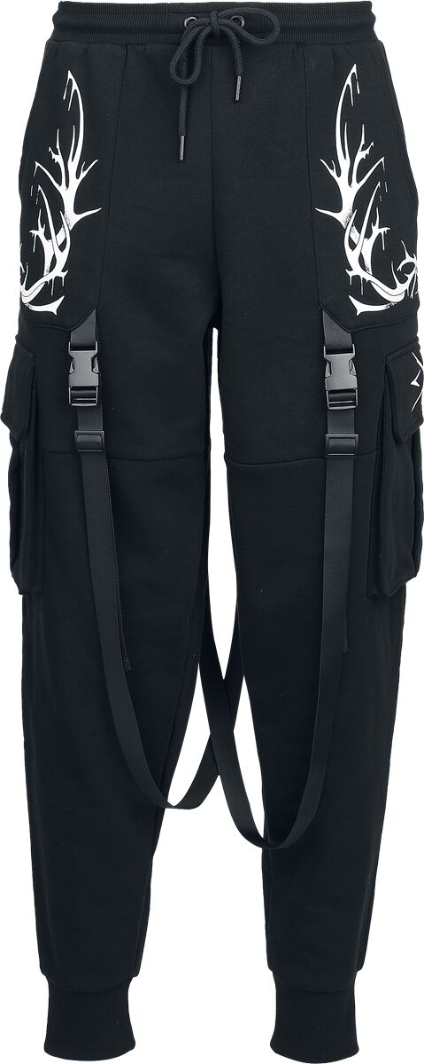 Bas de survêtement Gothic de Black Blood by Gothicana - Occult Horror - S à XXL - pour Homme - noir - Black Blood by Gothicana