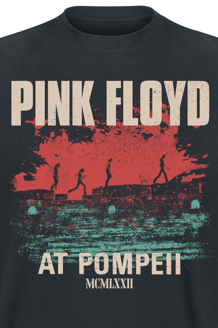 T-Shirt Manches courtes  de Pink Floyd - Pompeii Album Cover - S à 3XL - pour Homme - noir - Pink Floyd - View 2