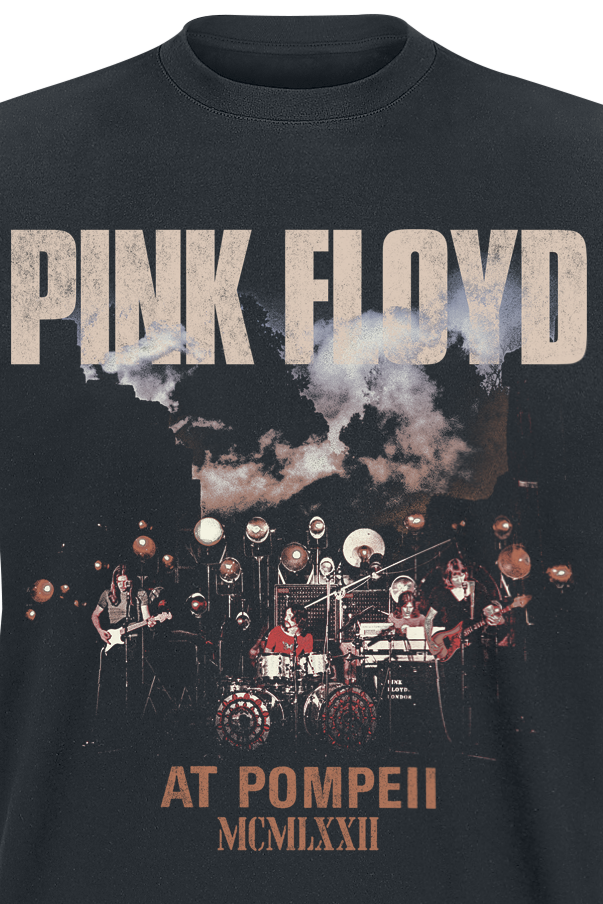 T-Shirt Manches courtes  de Pink Floyd - Pompeii Live Photo - S à 3XL - pour Homme - noir - Pink Floyd - View 2