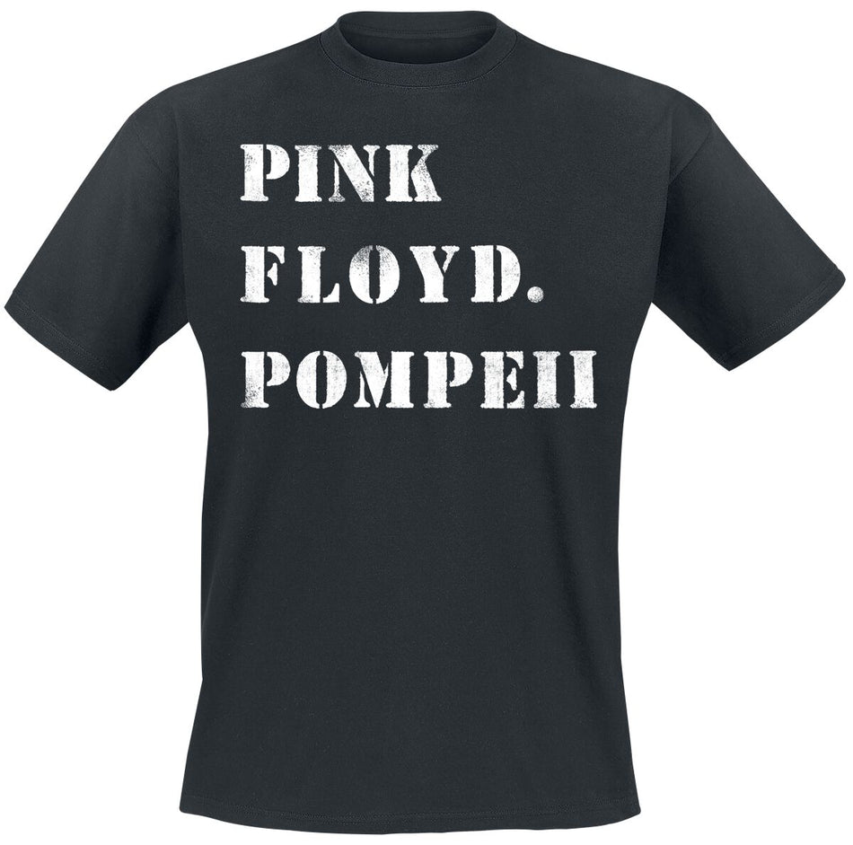 T-Shirt Manches courtes  de Pink Floyd - Pompeii Stencil - S à 3XL - pour Homme - noir - Pink Floyd