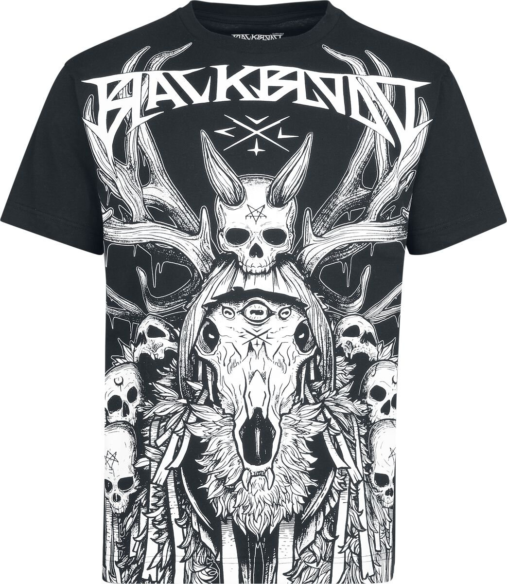 T-Shirt Manches courtes Gothic de Black Blood by Gothicana - Occult Horror - S à XXL - pour Homme - noir - Black Blood by Gothicana