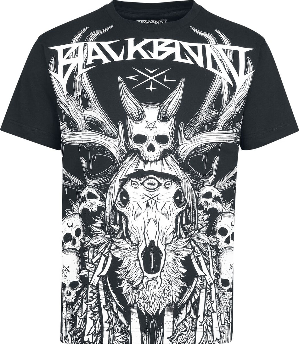 T-Shirt Manches courtes Gothic de Black Blood by Gothicana - Occult Horror - S à XXL - pour Homme - noir - Black Blood by Gothicana