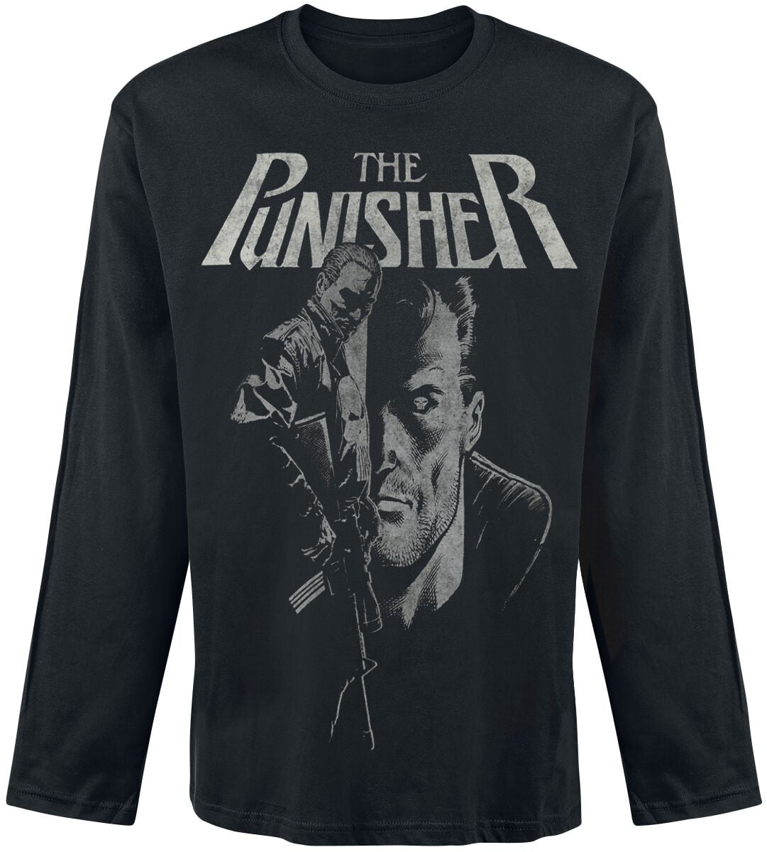 T-shirt manches longues Disney de The Punisher - Punisher Rifle - S à XXL - pour Homme - noir - The Punisher