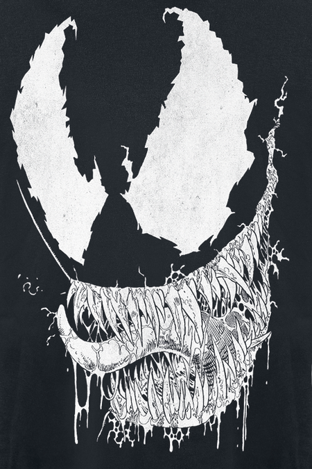T-shirt manches longues Disney de Venom (Marvel) - Venom Saliva - S à XL - pour Homme - noir - Venom (Marvel) - View 2