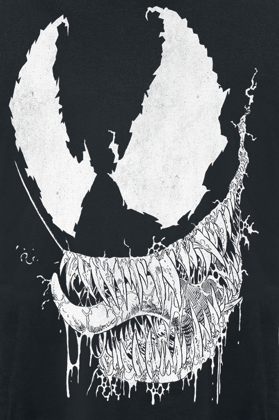 T-shirt manches longues Disney de Venom (Marvel) - Venom Saliva - S à XL - pour Homme - noir - Venom (Marvel) - View 2