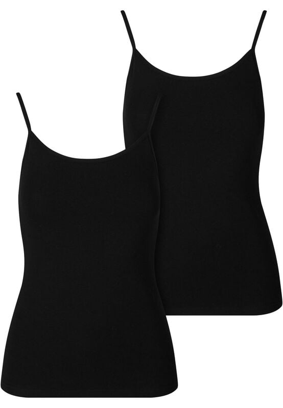 Top  de Urban Classics - Débardeur Coton Basique - Lot de 2 - XS à XL - pour Femme - noir - Urban Classics