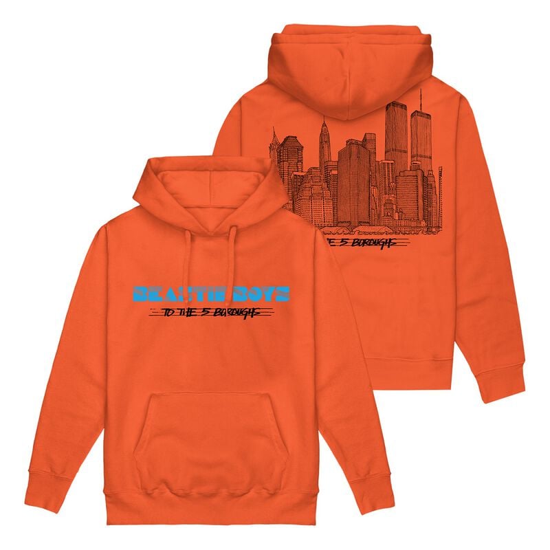 Sweat-shirt à capuche  de Beastie Boys - To The 5 Boroughs - S à M - pour Homme - orange - Beastie Boys
