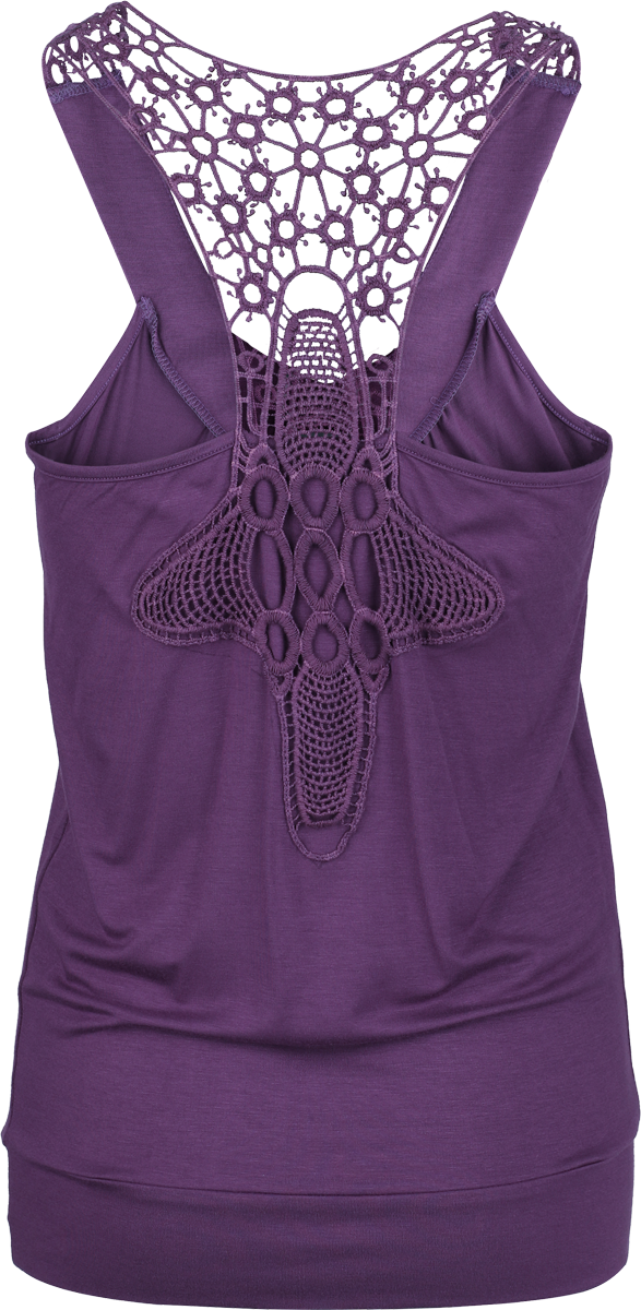 Top  de RED by EMP - Dos Nageur Avec Dentelle - S à XXL - pour Femme - violet - RED by EMP - View 2