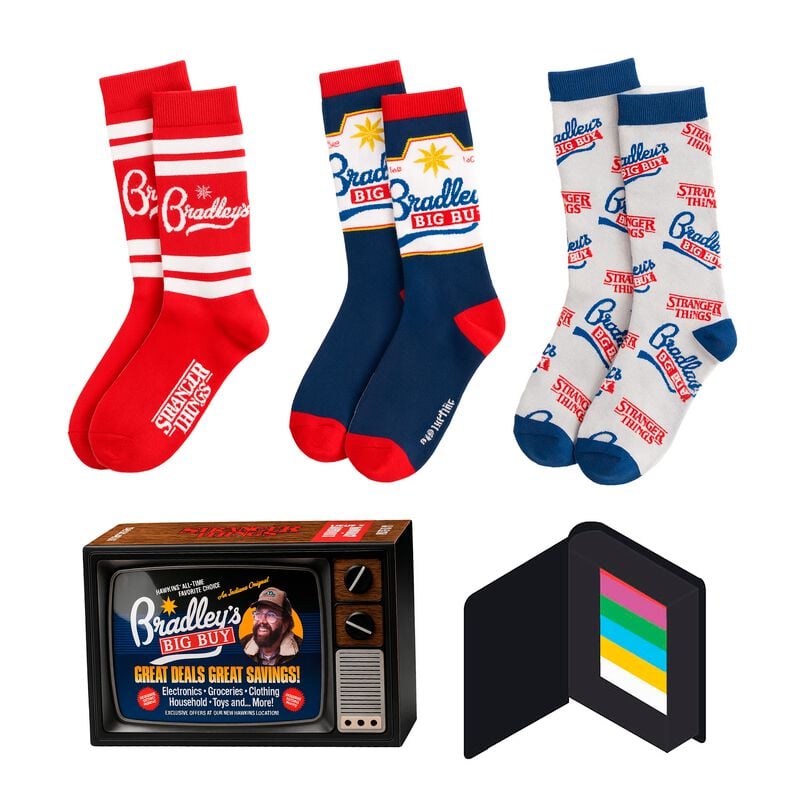 Chaussettes  de Stranger Things - Season 5 - Bradley´s - one size - pour Unisexe - multicolore - Stranger Things