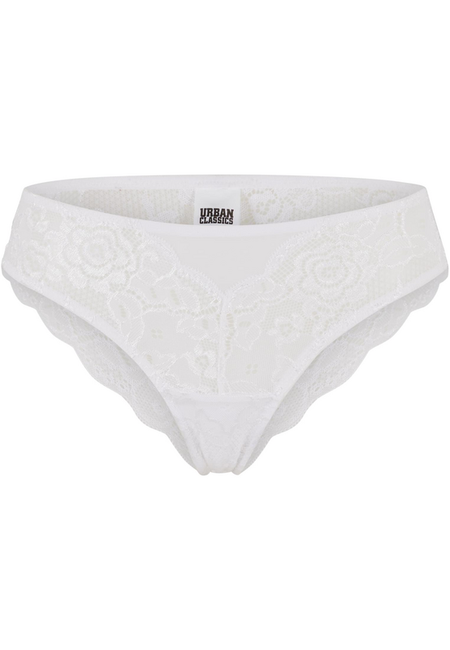 Sous-vêtement  de Urban Classics - Culottes Brésiliennes Dentelle - Lot de 2 - S à XL - pour Femme - blanc - Urban Classics - View 2