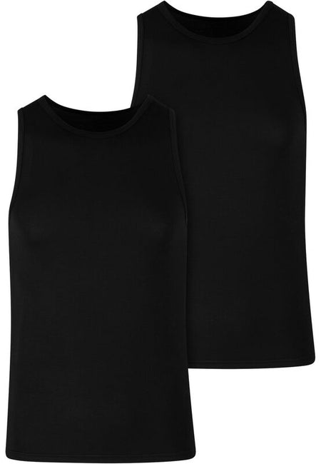 Débardeur  de Urban Classics - Bambou Débardeur Basique - Lot de 2 - S à XXL - pour Homme - noir - Urban Classics