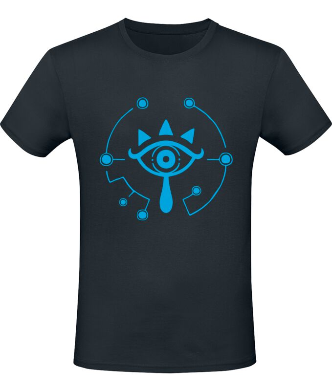 T-Shirt Manches courtes Gaming de The Legend Of Zelda - Sheikah - Symbole - XL à XXL - pour Unisexe - noir - The Legend Of Zelda
