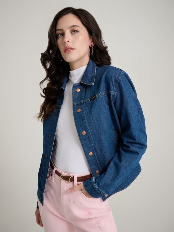 Veste en Jean  de Wrangler - Stranger Things Nancy - Veste Bleue - XS à L - pour Femme - bleu - Wrangler