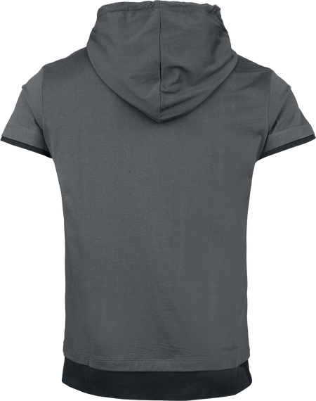 T-Shirt Manches courtes  de RED by EMP - T-Shirt à Capuche Double Épaisseur - S à XXL - pour Homme - gris - RED by EMP - View 2