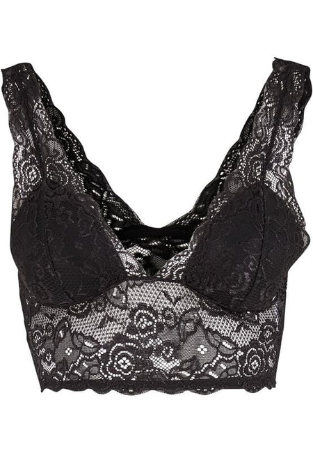Brassière  de Urban Classics - Soutien-Gorge Rembourré Dentelle - S à XL - pour Femme - noir - Urban Classics