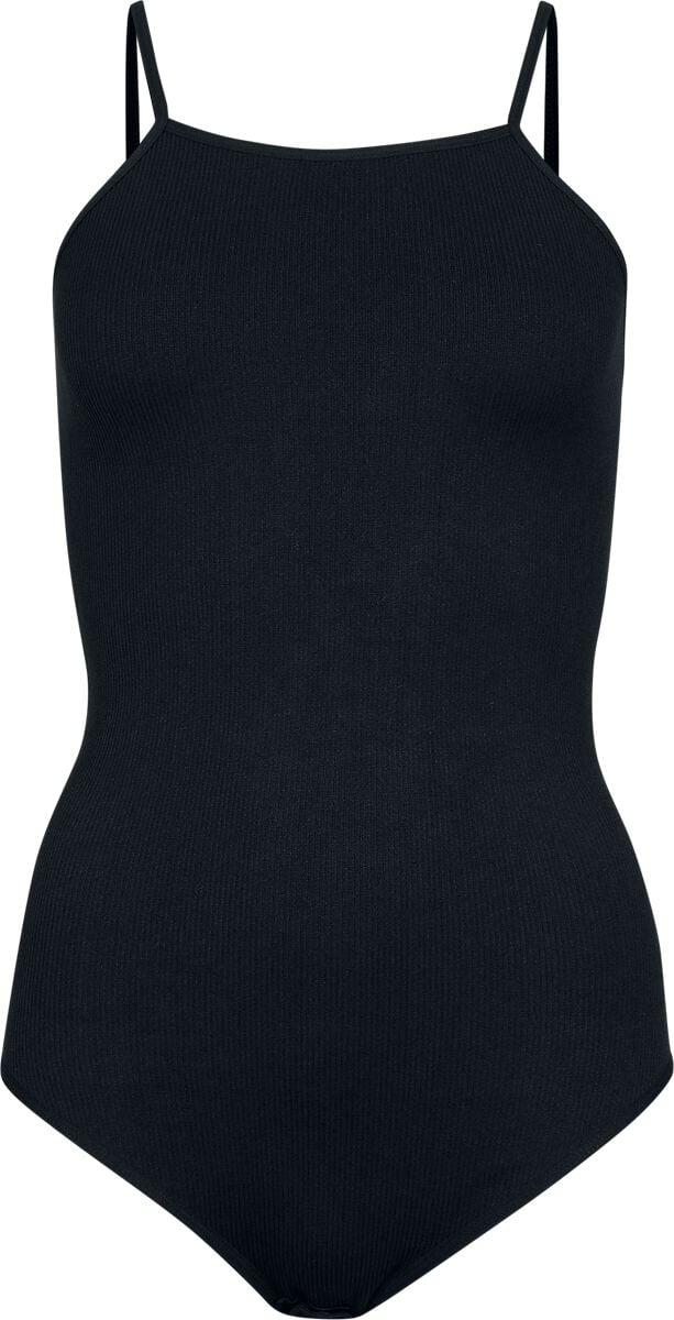 Body  de Urban Classics - Body Côtelé - XS à L - pour Femme - noir - Urban Classics