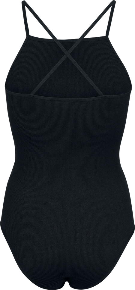 Body  de Urban Classics - Body Côtelé - XS à L - pour Femme - noir - Urban Classics - View 2