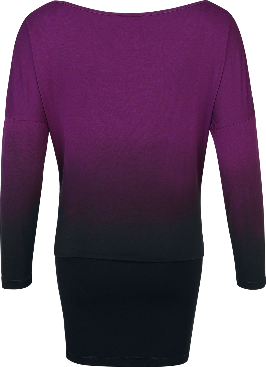 Robe courte  de RED by EMP - Hold Loosely - S à XL - pour Femme - noir/lilas - RED by EMP - View 2