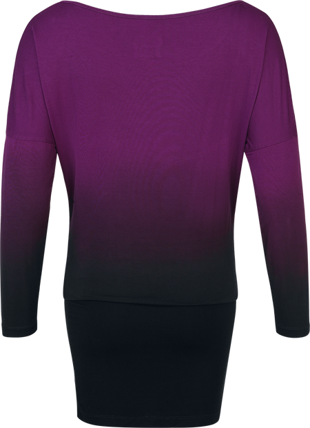 Robe courte  de RED by EMP - Hold Loosely - S à XL - pour Femme - noir/lilas - RED by EMP - View 2